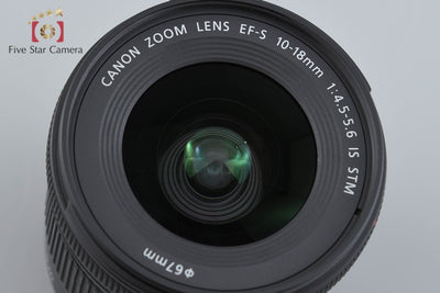 【中古】Canon キヤノン EF-S 10-18mm f/4.5-5.6 IS STM 元箱付き