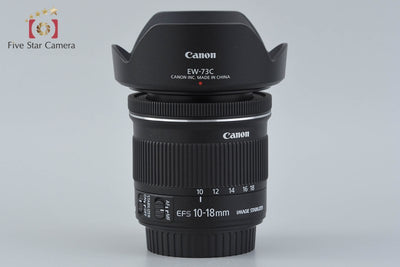 【中古】Canon キヤノン EF-S 10-18mm f/4.5-5.6 IS STM 元箱付き
