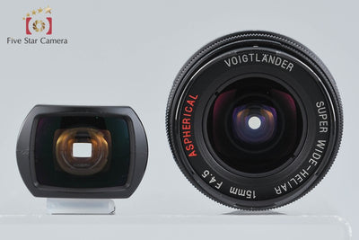 【中古】Voigtlander フォクトレンダー SUPER WIDE-HELIAR 15mm f/4.5 Aspherical ブラック L39 ライカスクリューマウント + 15mm ビューファインダー