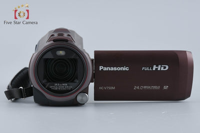 【中古】Panasonic パナソニック HC-V750M ブラウン デジタルハイビジョンビデオカメラ