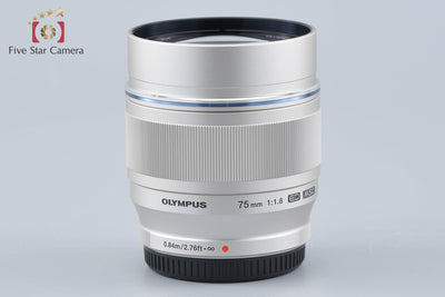 【中古】OLYMPUS オリンパス M.ZUIKO DIGITAL ED 75mm f/1.8 シルバー