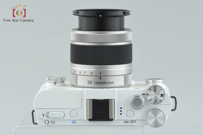【中古】PENTAX ペンタックス Q-S1 ホワイト ズームレンズキット シャッター回数僅少 元箱付き