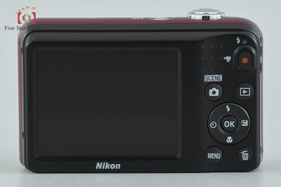 【中古】Nikon ニコン COOLPIX A10 レッド コンパクトデジタルカメラ 元箱付き