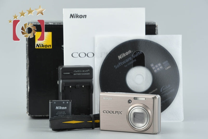 【中古】Nikon ニコン COOLPIX S600 ピンクゴールド コンパクトデジタルカメラ 元箱付き