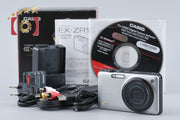 【中古】CASIO カシオ HIGH SPEED EXILIM EX-ZR10 シルバー コンパクトデジタルカメラ 元箱付き