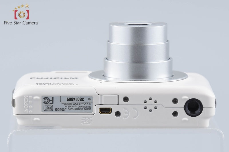 中古】FUJIFILM 富士フイルム FINEPIX JX600 ホワイト コンパクト