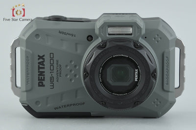 【中古】RICOH リコー PENTAX ペンタックス WG-1000 オリーブ 防水アクションカメラ 元箱付き