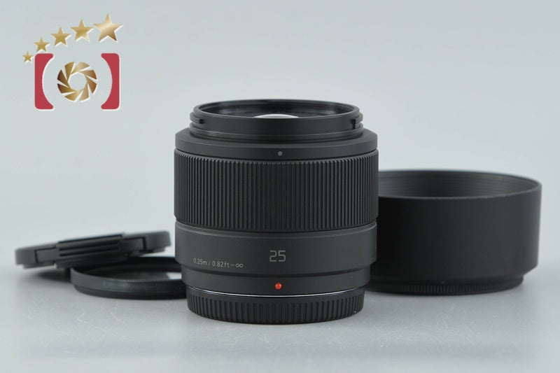 【中古】Panasonic パナソニック LUMIX G 25mm f/1.7 ASPH. H-H025 ブラック