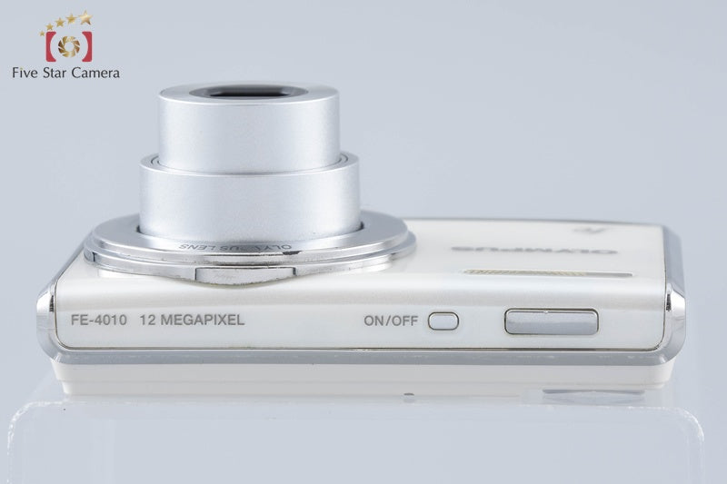 中古】OLYMPUS オリンパス FE-4010 ホワイト コンパクトデジタルカメラ