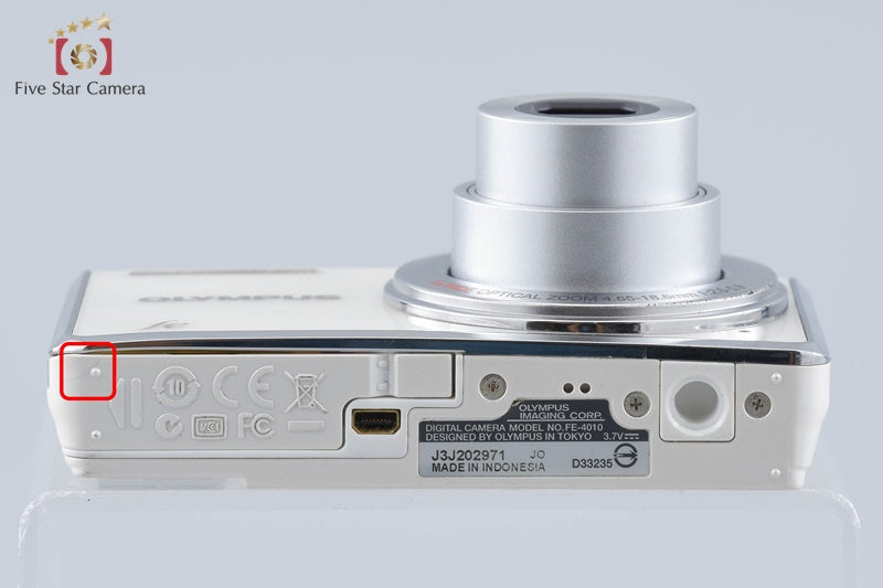 中古】OLYMPUS オリンパス FE-4010 ホワイト コンパクトデジタルカメラ