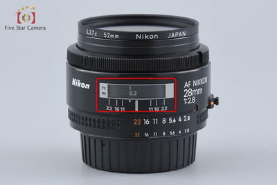 【中古】Nikon ニコン AF NIKKOR 28mm f/2.8
