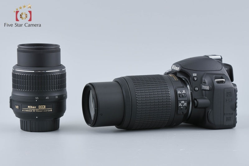 中古】Nikon ニコン D3100 ダブルズームキット ブラック シャッター