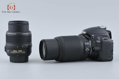 【中古】Nikon ニコン D3100 ダブルズームキット ブラック シャッター回数僅少