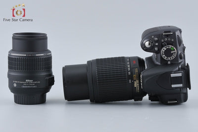 【中古】Nikon ニコン D3100 ダブルズームキット ブラック シャッター回数僅少