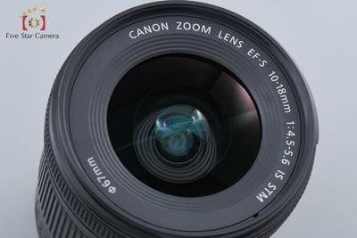 【中古】Canon キヤノン EF-S 10-18mm f/4.5-5.6 IS STM 元箱付き