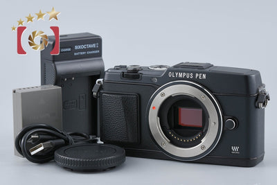 【中古】OLYMPUS オリンパス PEN E-P5 ブラック ミラーレス一眼カメラ シャッター回数僅少