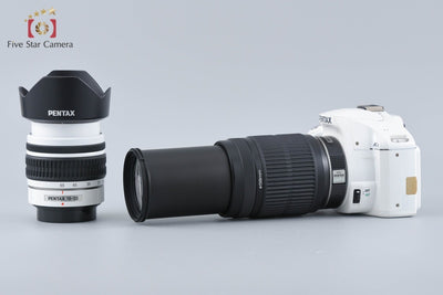 【中古】PENTAX ペンタックス K-x ダブルズームレンズキット ホワイト