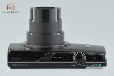 【中古】Canon キヤノン IXY 650 ブラック コンパクトデジタルカメラ