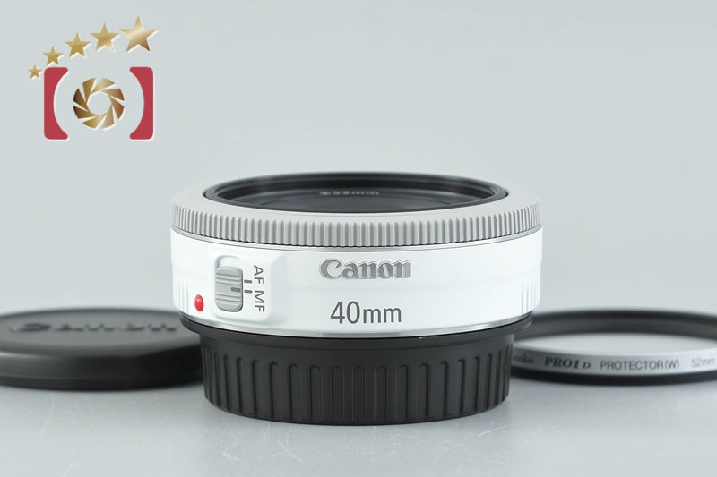 【中古】Canon キヤノン EF 40mm f/2.8 STM ホワイト