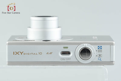 【中古】Canon キヤノン IXY Digital 10 シルバー コンパクトデジタルカメラ 元箱付き