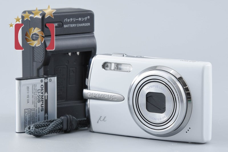【中古】OLYMPUS オリンパス μ1020 リリーホワイト コンパクトデジタルカメラ
