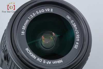 【中古】Nikon ニコン AF-S DX NIKKOR 18-55mm f/3.5-5.6 G II VR