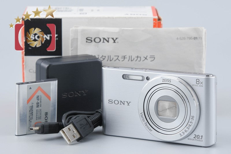 【中古】SONY ソニー Cyber-Shot DSC-W830 シルバー コンパクトデジタルカメラ 元箱付き
