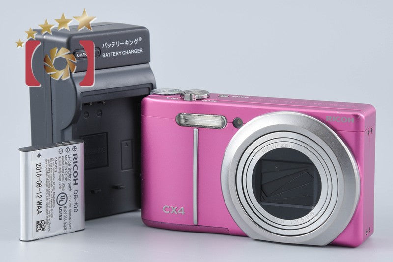 【中古】RICOH リコー CX4 パープルピンク コンパクトデジタルカメラ