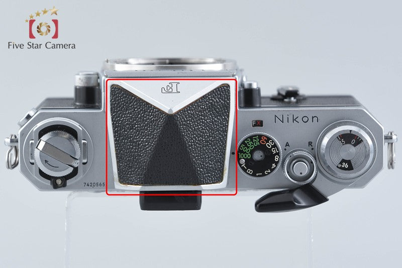 中古】Nikon ニコン F アイレベル 後期 シルバー フィルム一眼レフ