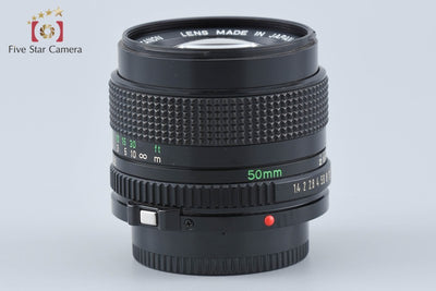 【中古】Canon キヤノン New FD 50mm f/1.4