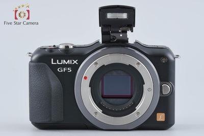 【中古】Panasonic パナソニック LUMIX DMC-GF5 エスプリブラック + G VARIO 14-42mm f/3.5-5.6 ASPH. MEGA O.I.S. H-FS014042