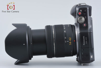 【中古】Panasonic パナソニック LUMIX DMC-GF5 エスプリブラック + G VARIO 14-42mm f/3.5-5.6 ASPH. MEGA O.I.S. H-FS014042