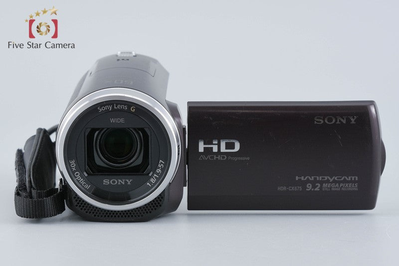 中古】SONY ソニー ハンディカム HDR-CX675 ボルドーブラウン デジタル