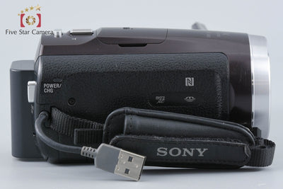 【中古】SONY ソニー ハンディカム HDR-CX675 ボルドーブラウン デジタルビデオカメラ 多言語対応