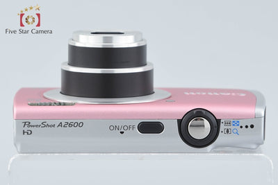 【中古】Canon キヤノン PowerShot A2600 ピンク コンパクトデジタルカメラ 元箱付き
