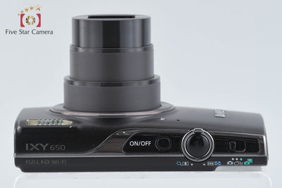 【中古】Canon キヤノン IXY 650 ブラック コンパクトデジタルカメラ