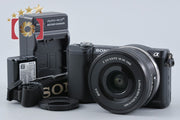 【中古】SONY ソニー α5000 ILCE-5000 パワーズームレンズキット ブラック シャッター回数僅少 多言語対応