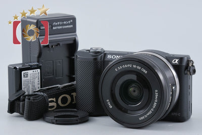 【中古】SONY ソニー α5000 ILCE-5000 パワーズームレンズキット ブラック シャッター回数僅少 多言語対応