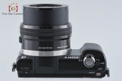 【中古】SONY ソニー α5000 ILCE-5000 パワーズームレンズキット ブラック シャッター回数僅少 多言語対応