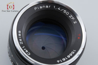 【中古】Carl Zeiss カールツァイス Planar 50mm f/1.4 ZF.2 T* ニコン用