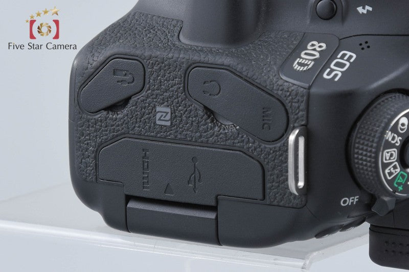中古】Canon キヤノン EOS 80D デジタル一眼レフカメラ – Five Star