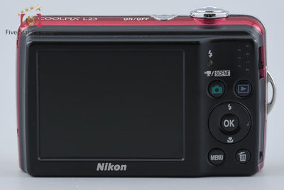 【中古】Nikon ニコン COOLPIX L23 レッド コンパクトデジタルカメラ