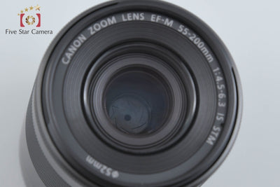 【中古】Canon キヤノン EF-M 55-200mm f/4.5-6.3 IS STM ブラック