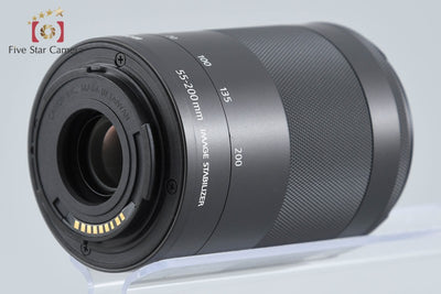 【中古】Canon キヤノン EF-M 55-200mm f/4.5-6.3 IS STM ブラック