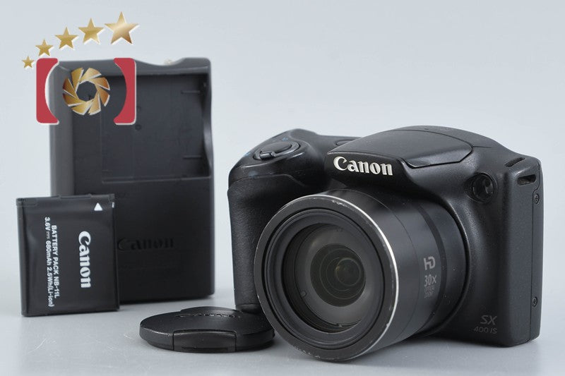 【中古】Canon キヤノン PowerShot SX400 IS ブラック コンパクトデジタルカメラ