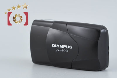 【中古】OLYMPUS オリンパス μ[mju:]-II ミューII ブラック コンパクトフィルムカメラ