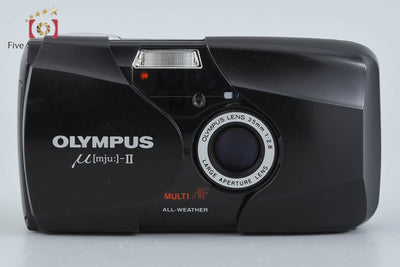 【中古】OLYMPUS オリンパス μ[mju:]-II ミューII ブラック コンパクトフィルムカメラ