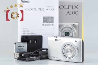 【中古】Nikon ニコン COOLPIX A100 シルバー コンパクトデジタルカメラ 元箱付き