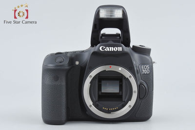 【中古】Canon キヤノン EOS 70D ブラック ダブルズームレンズキット 元箱付き