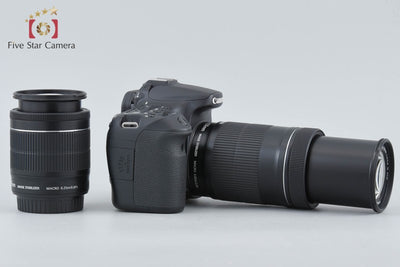 【中古】Canon キヤノン EOS 70D ブラック ダブルズームレンズキット 元箱付き